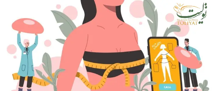 پروتز سینه همزمان با لیفت سینه